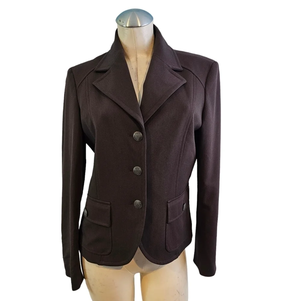 Ana Sousa Size 12 Brown Blazer